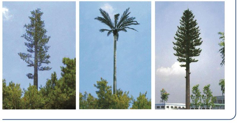 Bionic tree camouflage tower in a scenic area
